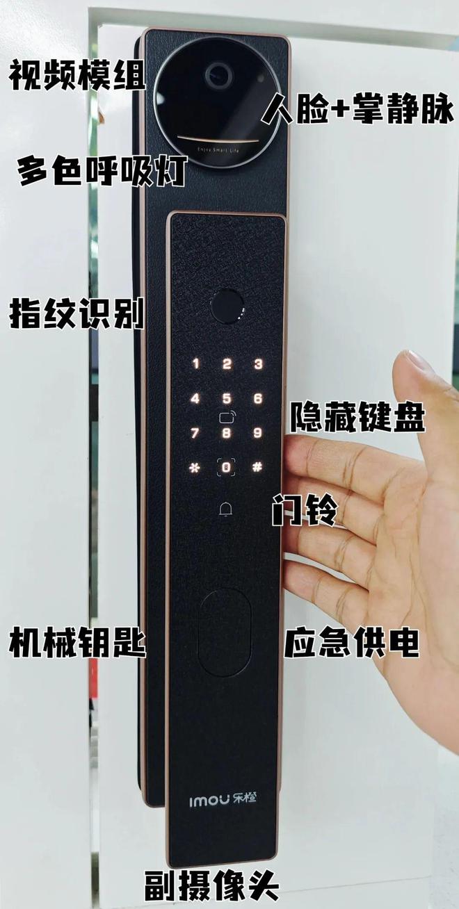 乐橙LIGHT1-sxp测评:3D人脸和掌静脉融合门前双摄全天智能守护(图3)
