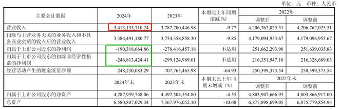 九游娱乐文化：这家面板厂2024年度净利润亏损约19亿元今年一季度亏损572278万元(图1)